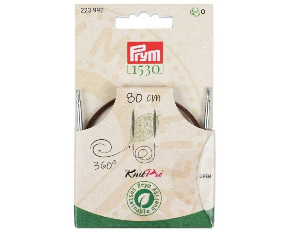 Prym 1530 Natural Kunststoffseil und Zubehör 360° drehbar, 80 cm