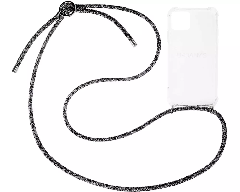 Urbany's Necklace Case iPhone 15 Pro Flashy Silver