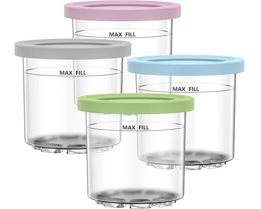 Ninja Behälter mit Deckel 0.473 l, Mehrfarbig/Transparent