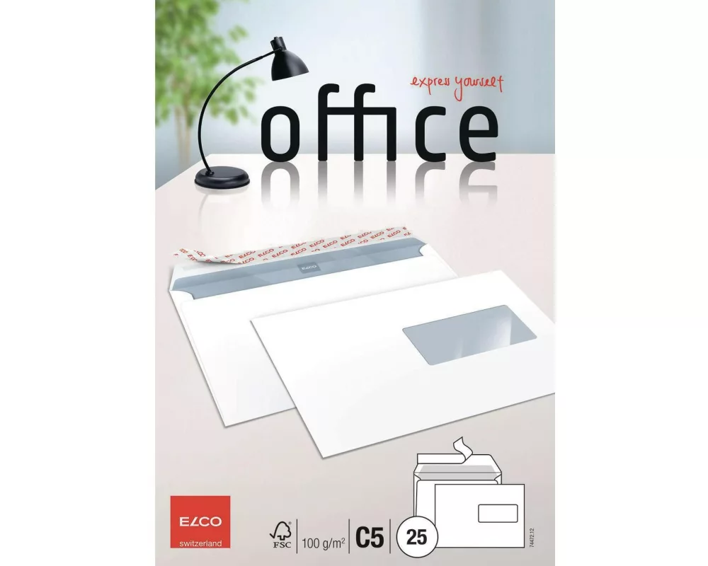 ELCO Couvert Office C5 mit Fenster rechts, 25 Stück