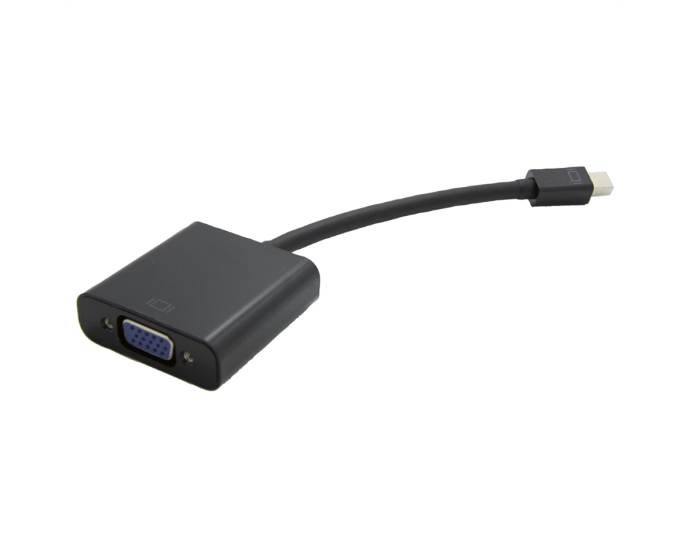 VALUE Mini DisplayPort-VGA Adapter, Mini DP ST - VGA BU, Aktiv