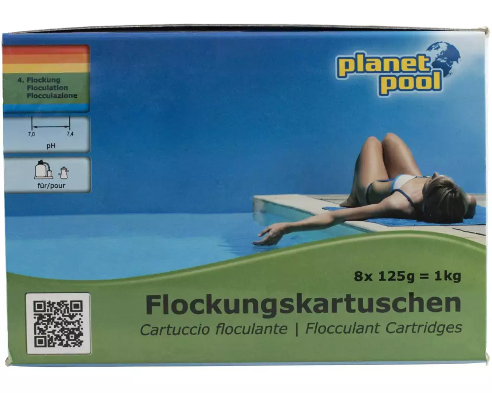 Planet Pool Flockungskartuschen Flockfix 8 x 125 g / 1 kg
