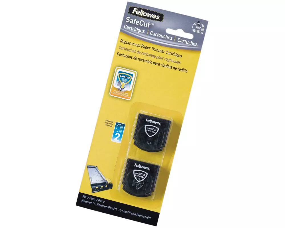 Fellowes Ersatzklinge SafeCut 2 Stück, gerader Schnitt