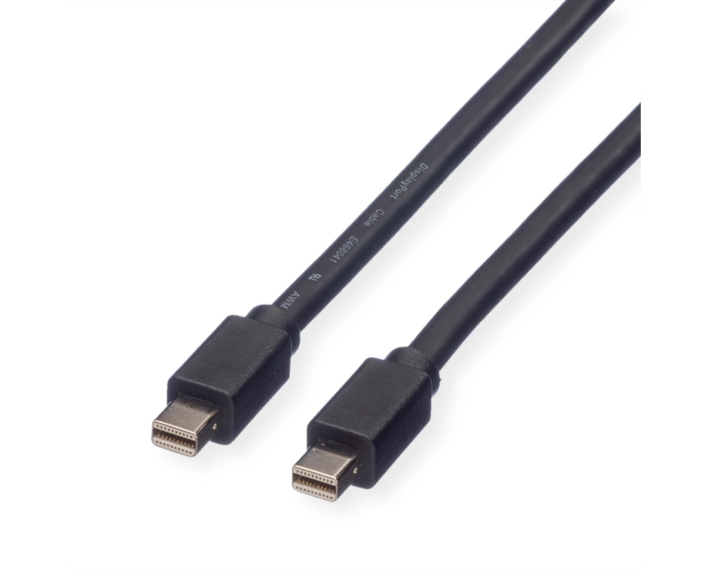 ROLINE DisplayPort Kabel, Mini DP ST - Mini DP ST, schwarz, 2 m
