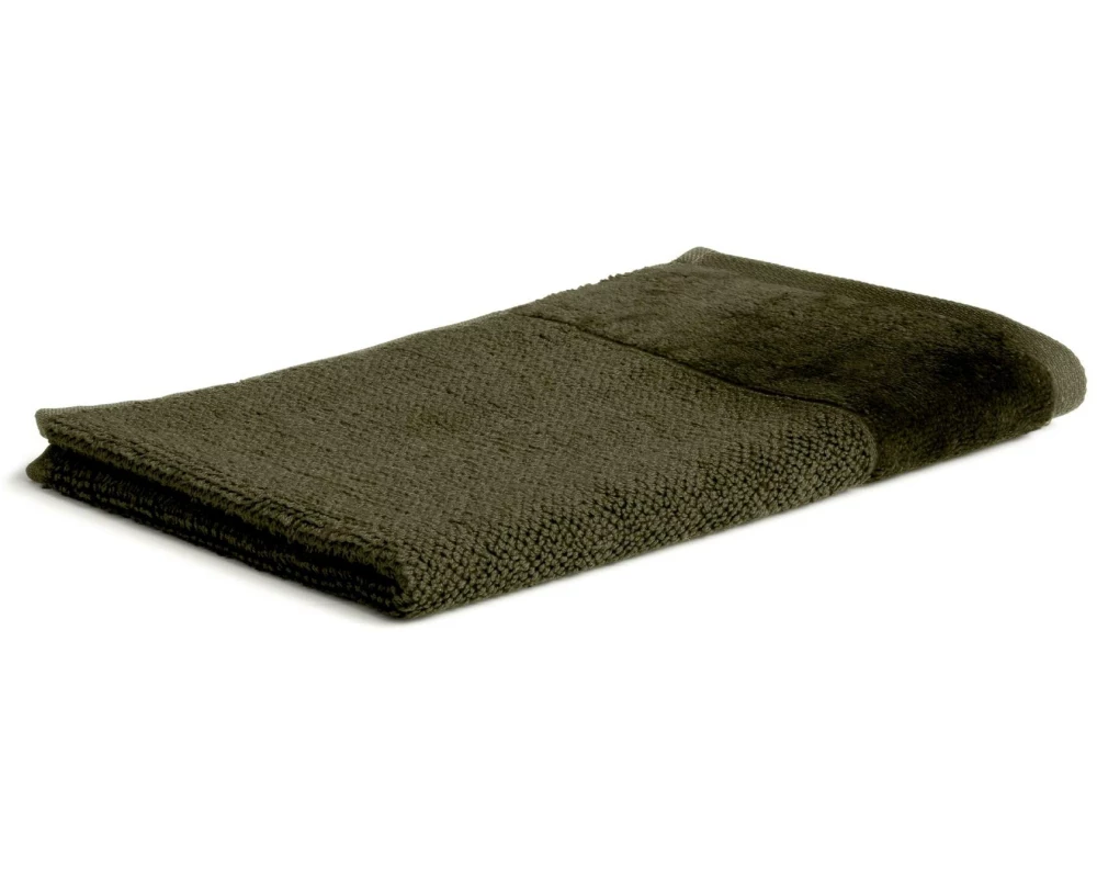 Möve Gästetuch Bamboo Luxe Uni 50 x 30 cm, Olive Green