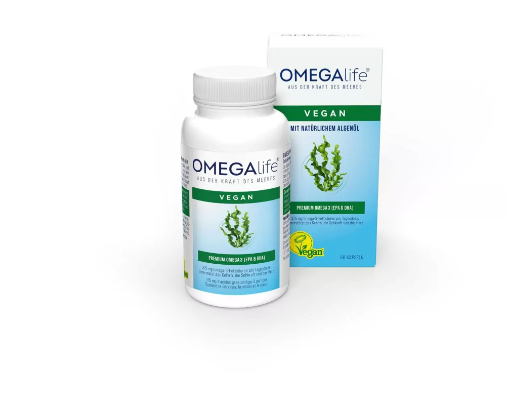OMEGA Life Algenöl 60 Kapseln