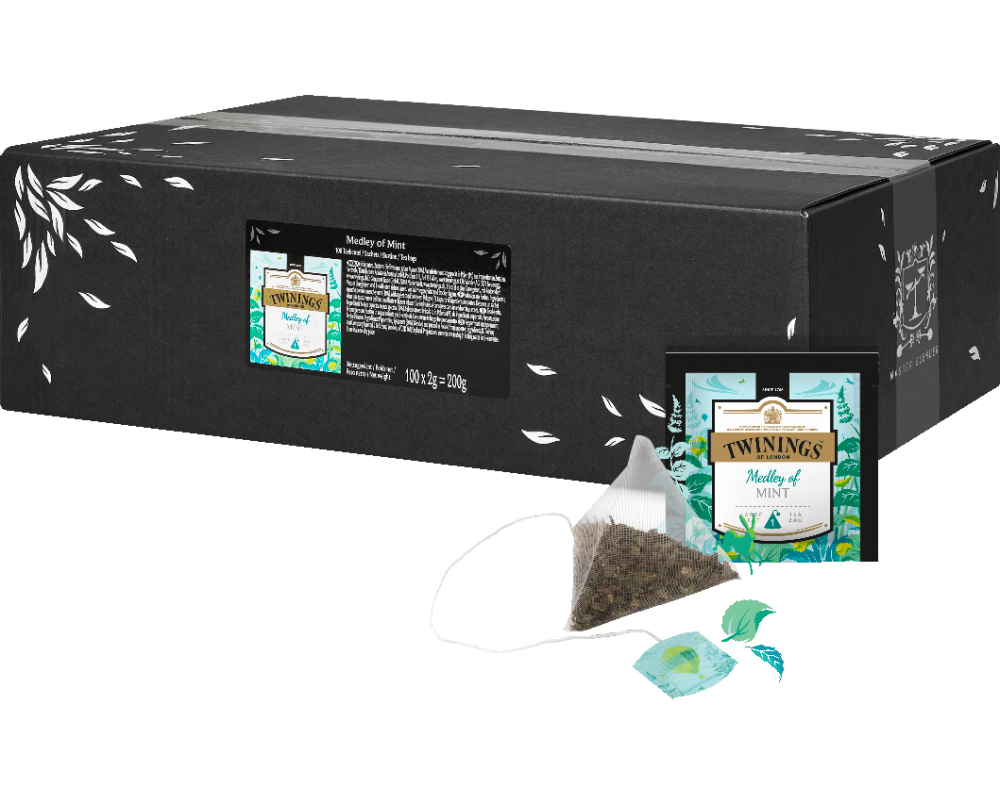 TWININGS Medley of Mint 100015081 Pyramide 2g, 100 Stk.