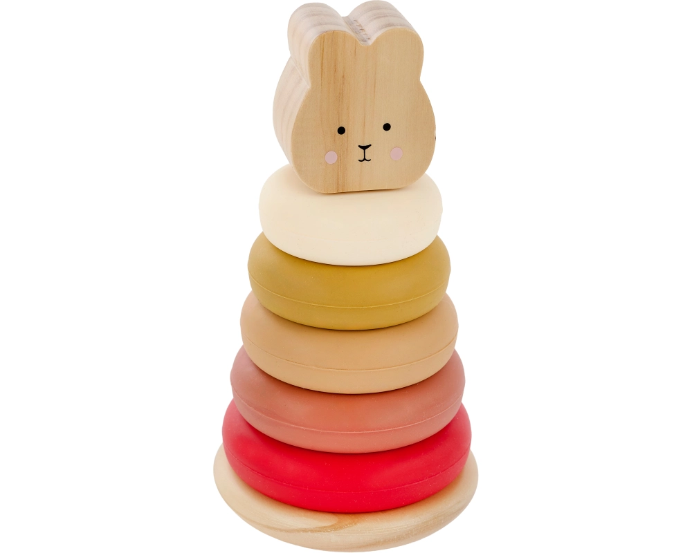 JABADABADO Stapelturm Hase 16.5cm W7314 Silikon