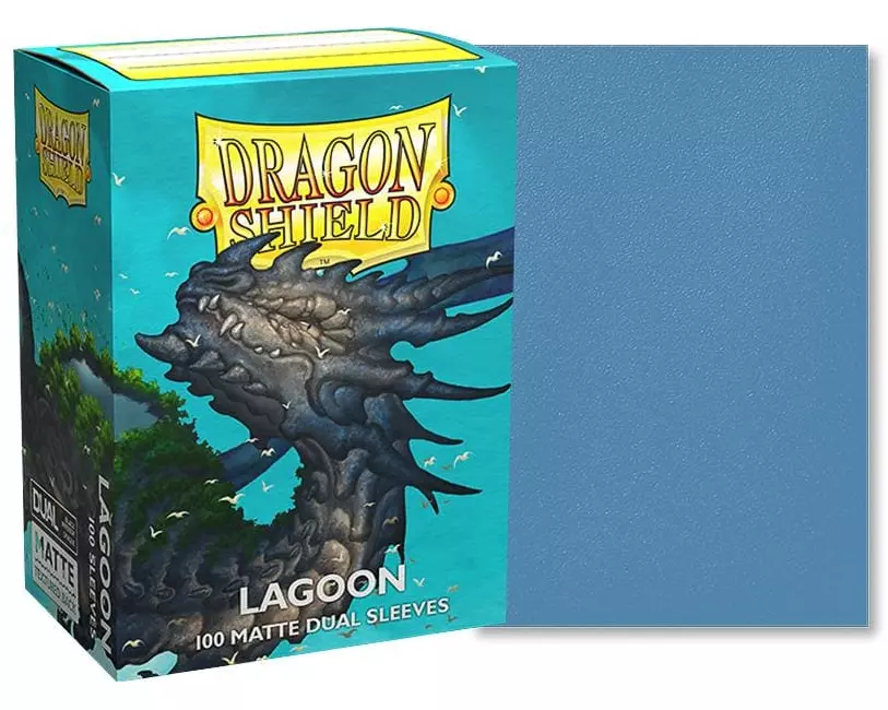 Dragon Shield Kartenhülle Dual Matte: Lagoon Standardgrösse Blaugrau 100