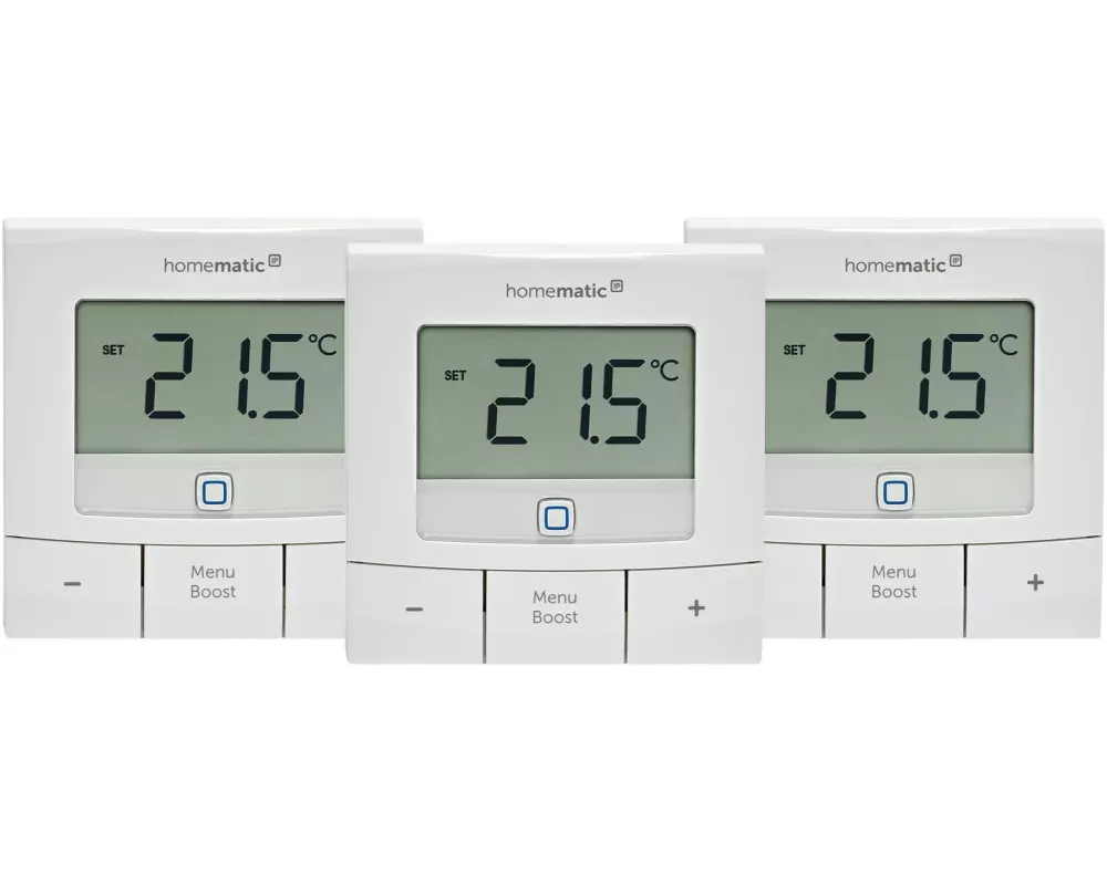 Homematic IP Smart Home 3 x Wandthermostat mit Luftfeuchtigkeitssensor