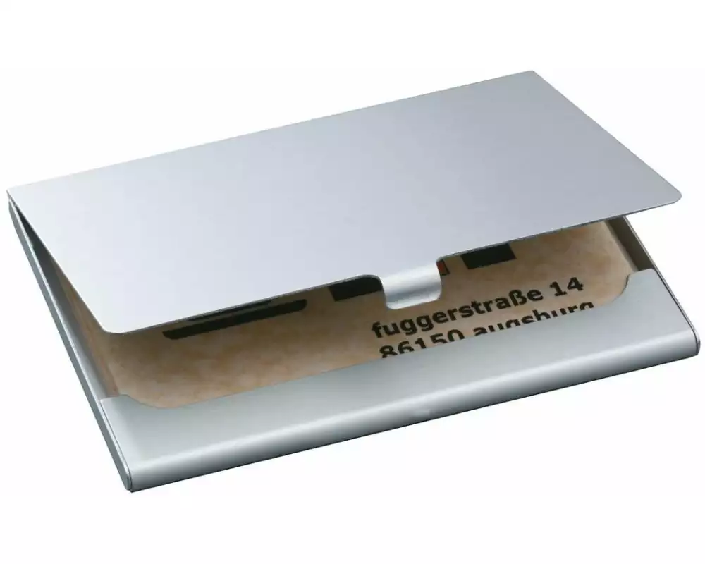 Sigel Kreditkartenetui 9.2 x 6.3 x 5 cm, Silber