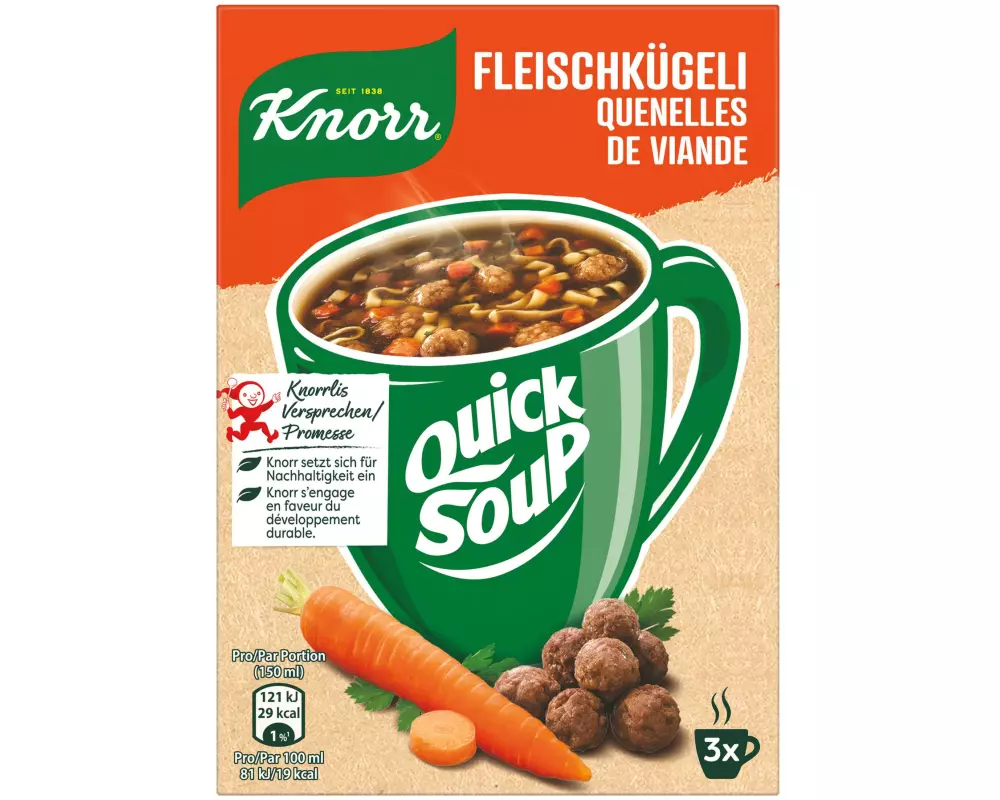 Knorr Quick Soup Fleischkügeli 3 Portionen