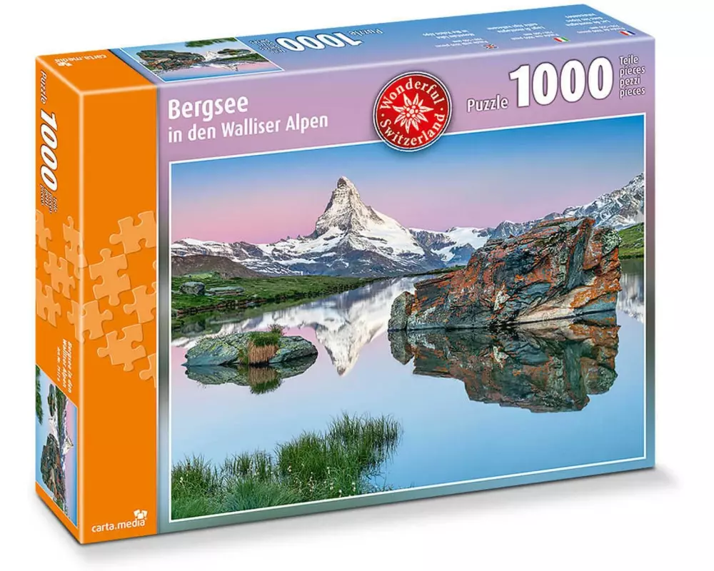 Carta.Media Puzzle Bergsee in den Walliseralpen