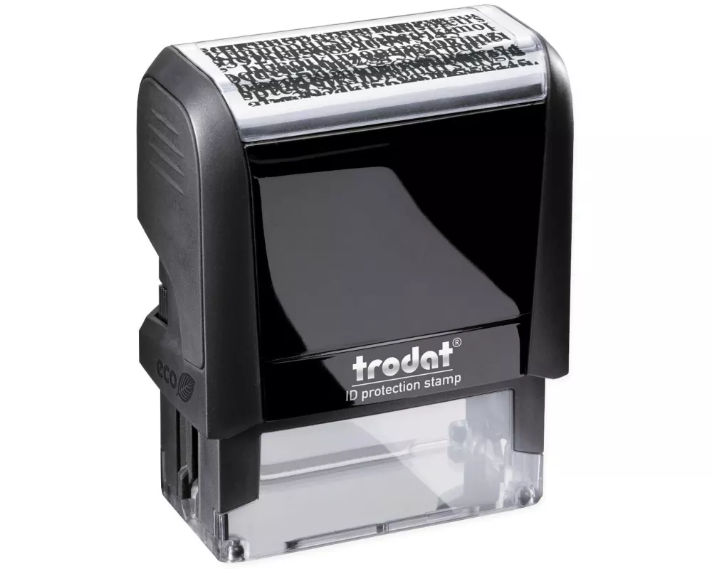 Trodat Stempel Datenschutz Printy 4912 Ohne Motiv, Schwarz