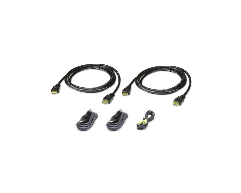 ATEN 2L-7D02UHX5 USB HDMI Dual Display Secure KVM Kabel Set