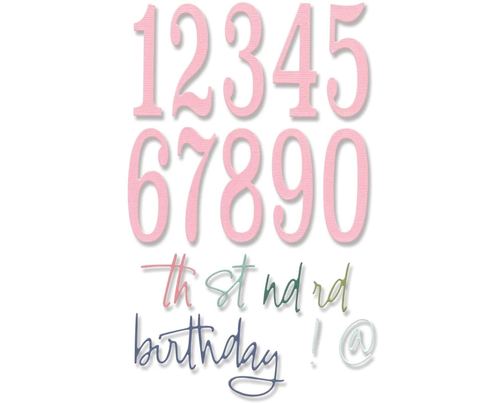 Sizzix Stanzset Geburtstag Thinlits 15 Matrizen