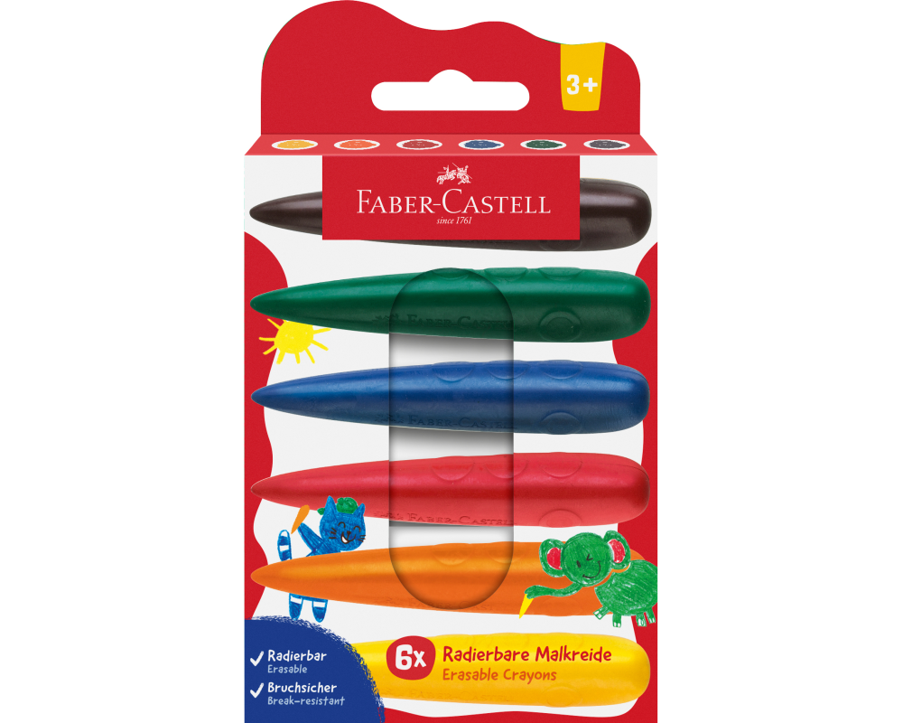 FABER-CASTELL Fingermalfarben 120409 6 Farben