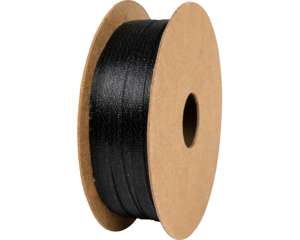 STEWO Geschenkband Satin 2583410470 schwarz 3mm