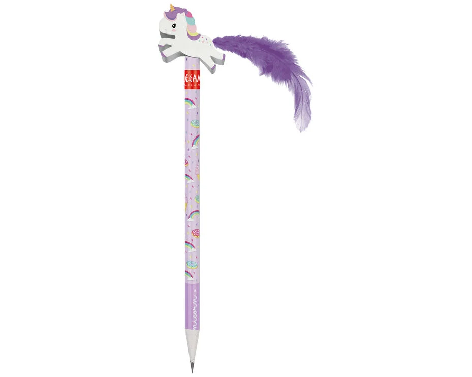 LEGAMI Bleistift mit Radiergummi HB UNI0001 Einhorn