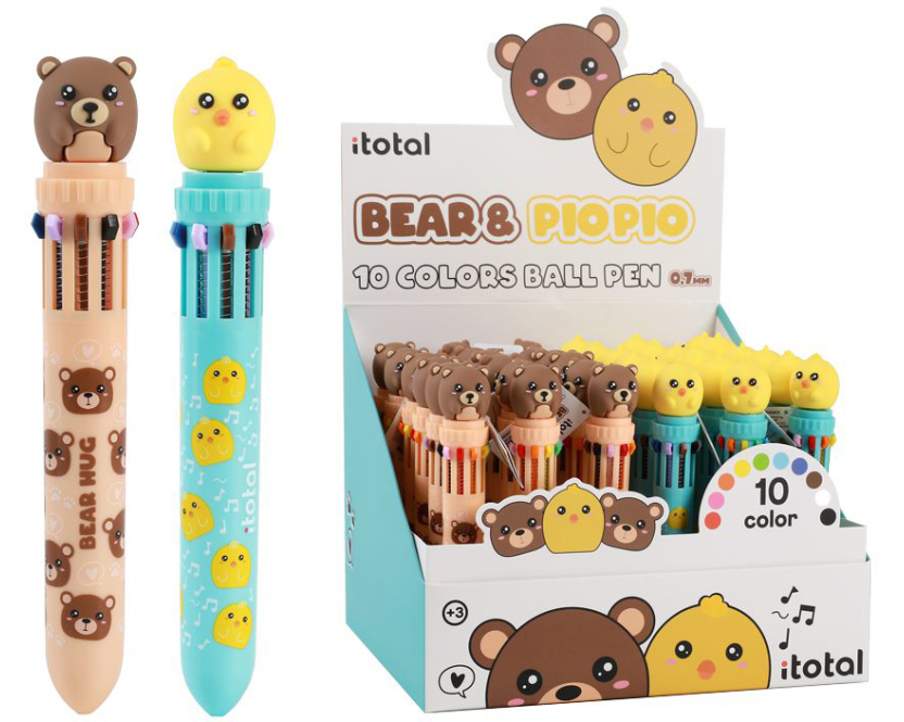 ROOST Multicolorstift Bär & Küken XL2370H 10 Farben