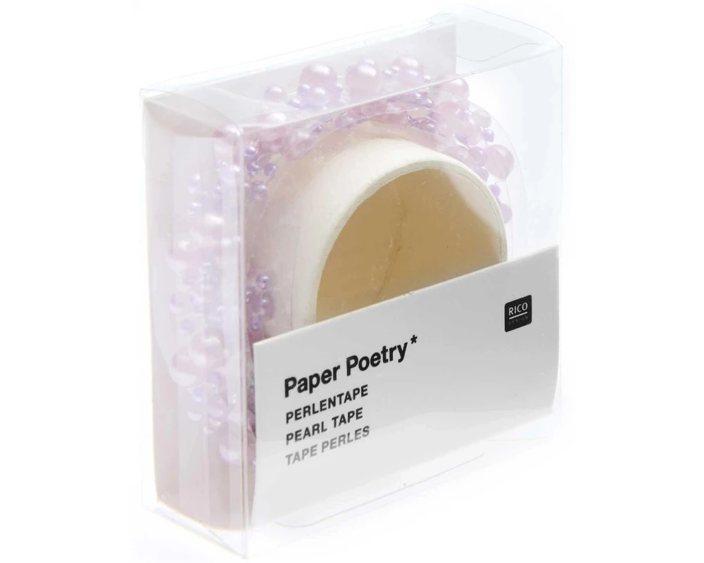 Rico Design Perlensticker Paper Poetry 50 cm, 1 Stück Rosa