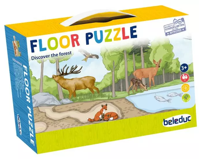 Beleduc Bodenpuzzle Entdecke den Wald