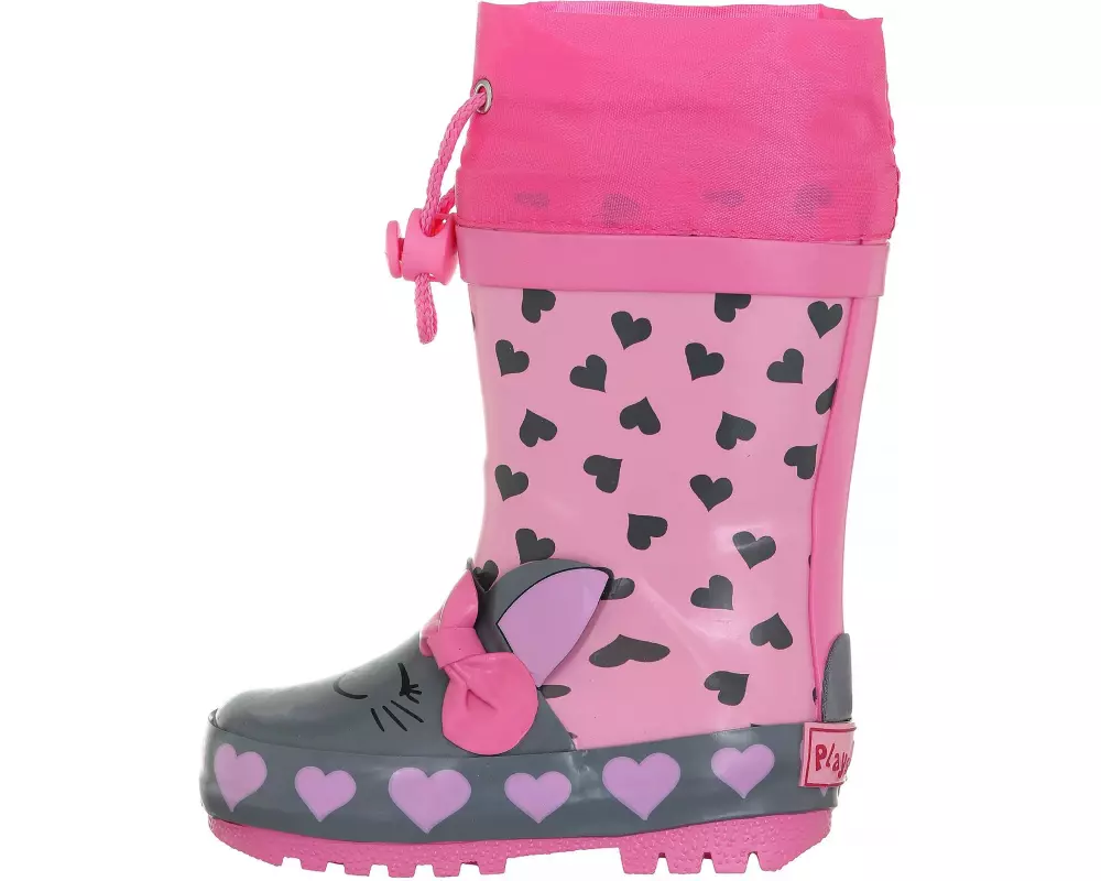 Playshoes Gummistiefel Katze Gr. 27, Rosa