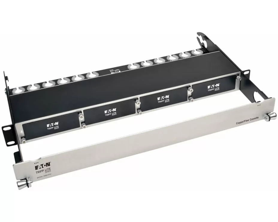 EATON TRIPPLITE Copper/Fiber Enclosure for 4 High-Density Cassettes, 1U