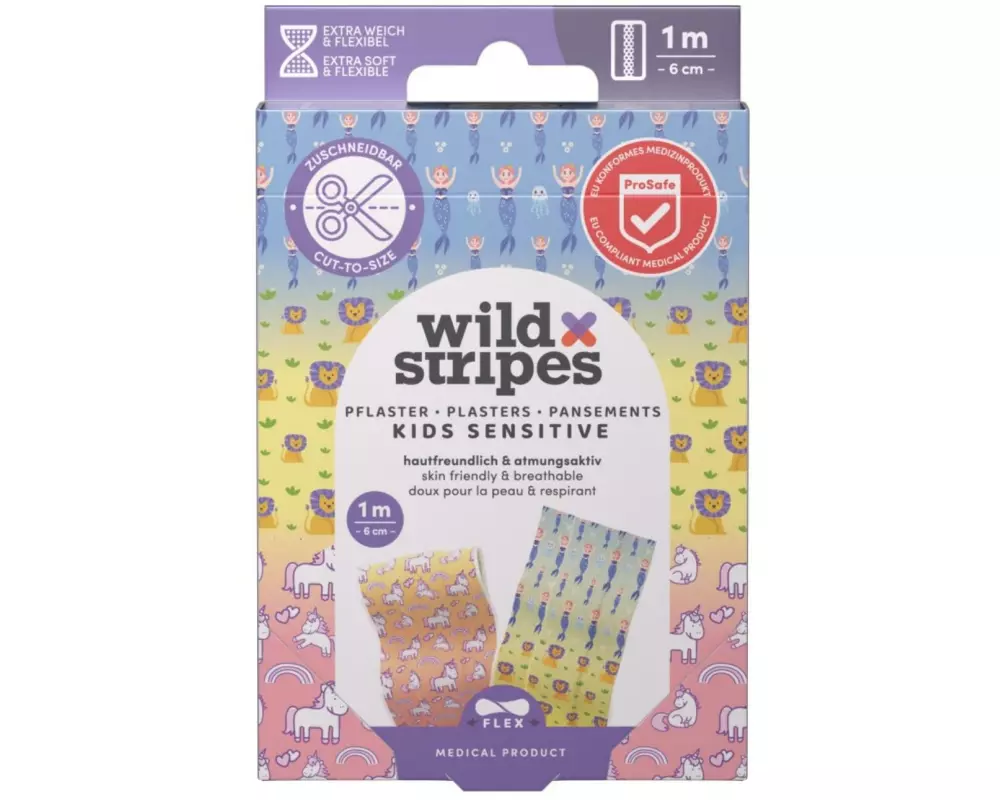 Wild Stripes Pflaster Classic Sensitive Kids 20 Stück