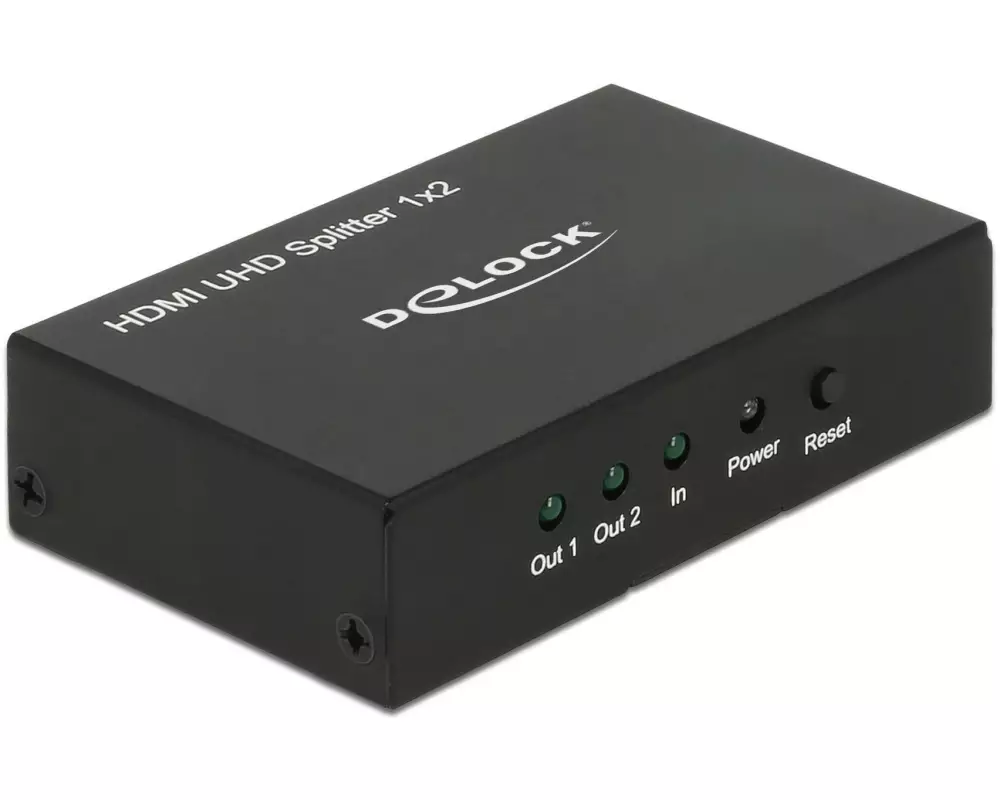 Delock 2-Port Signalsplitter HDMI – HDMI 4K/60Hz