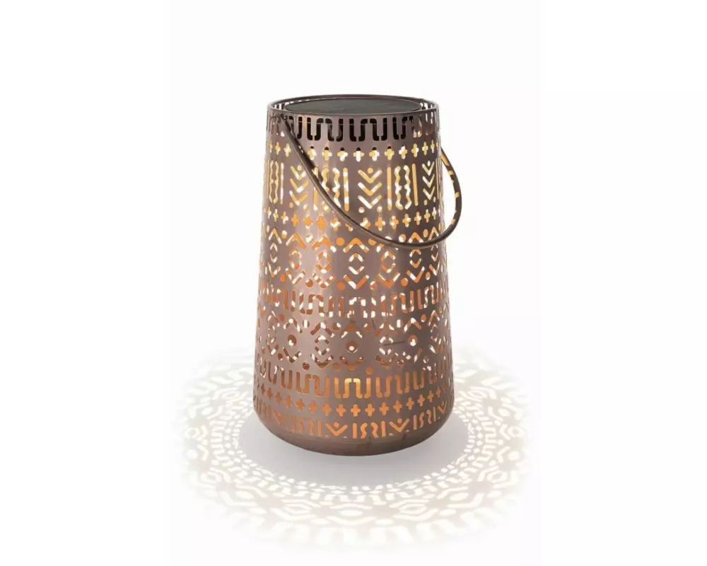 STT Laterne Solar Antic Boho, Ø 20 x 32.5 cm, Braun