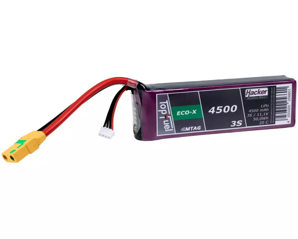 Hacker RC-Akku LiPo 4500 mAh 11.1 V 20C TopFuel MTAG