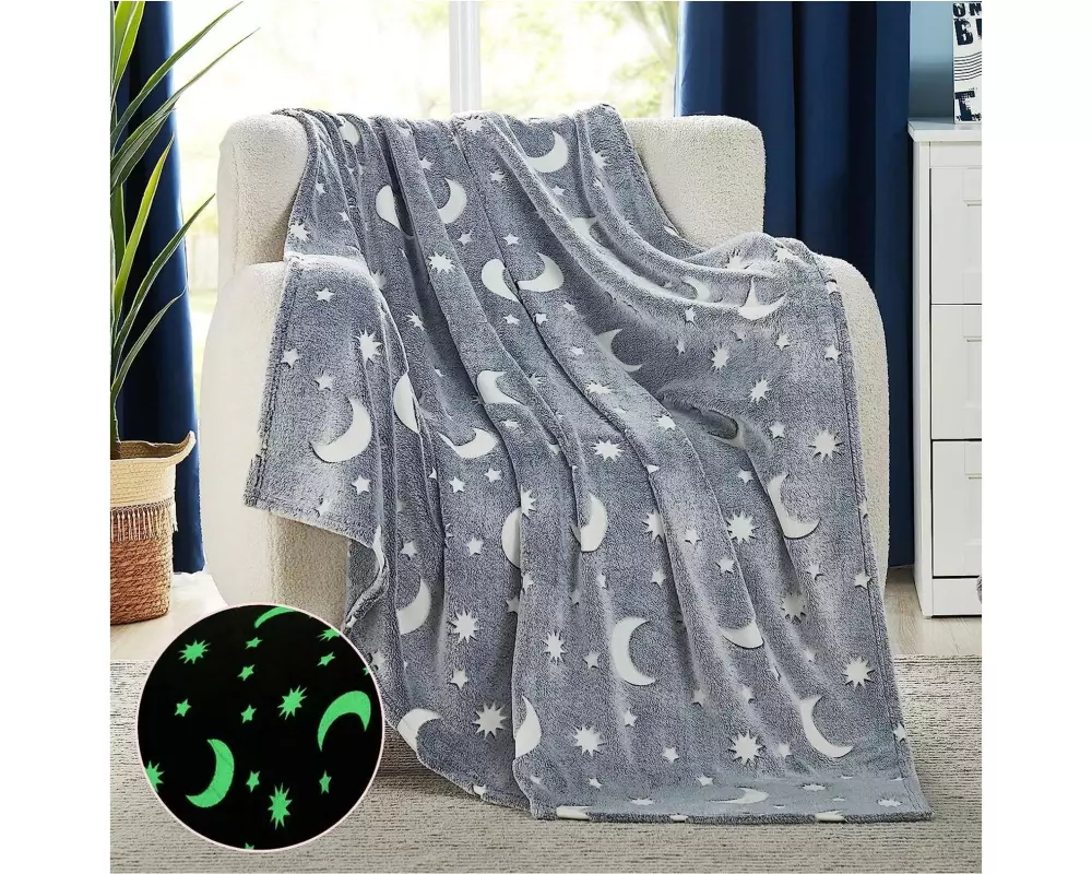 Flair Decke Shiny 150 x 200 cm, Grau