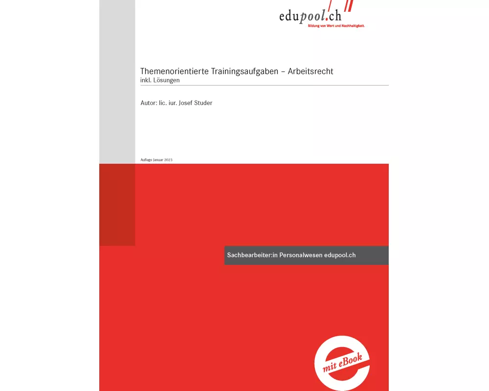 Themenorientierte Trainingsaufgaben - Arbeitsrecht