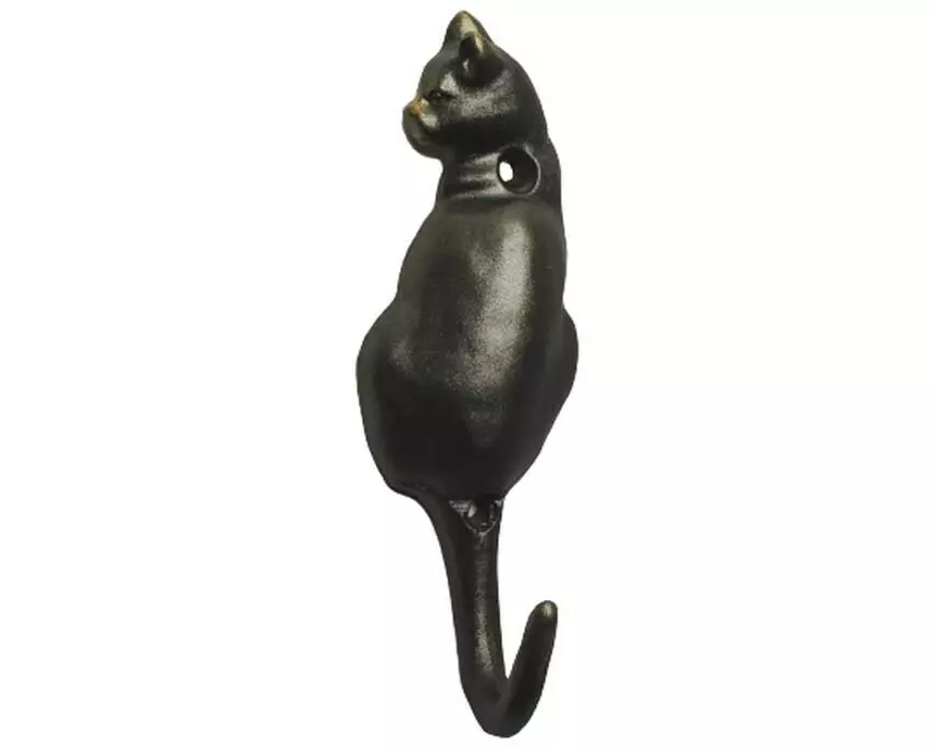Originals Wandhaken Katze Schwarz