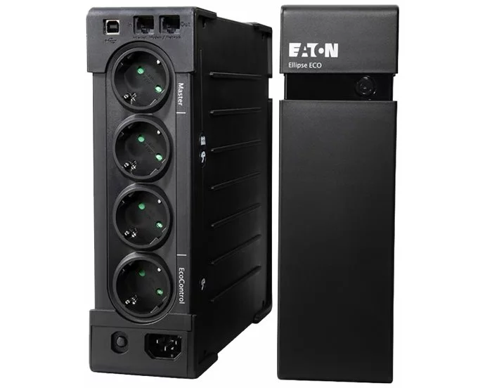 EATON UPS Ellipse ECO 1200 USB DIN rack/tower - AC 230 V - 750 Watt - 1200 VA - USB - Shuko 8 Output - 2U - 19inch