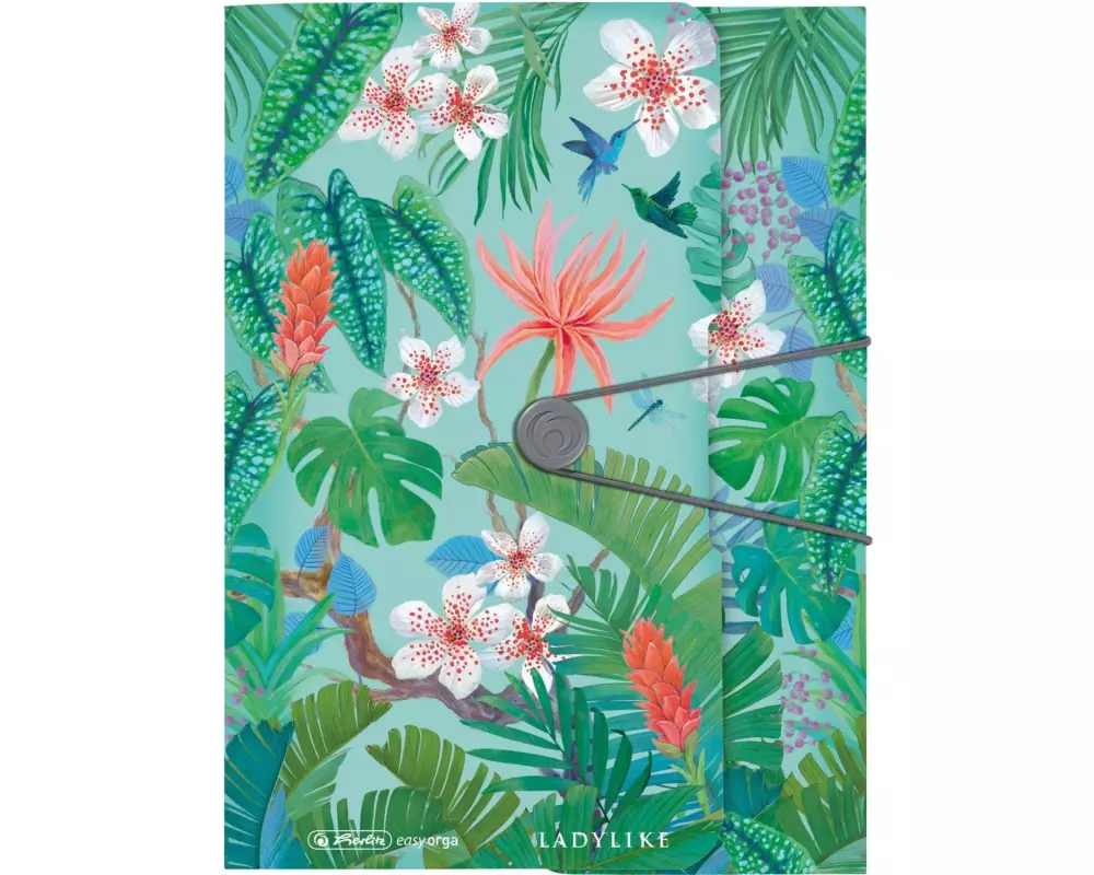 Herlitz Gummibandmappe Ladylike Jungle PP, A4