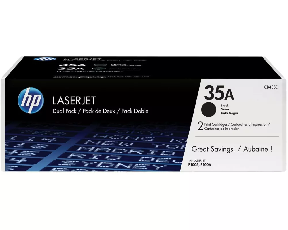 HP Toner Nr. 35A (CB435AD) Black (2er-Pack)