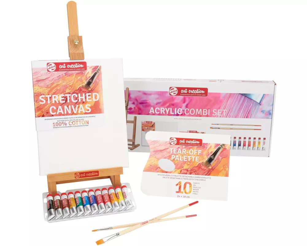 Talens Acrylfarbe Kombi 12er Set, Mehrfarbig