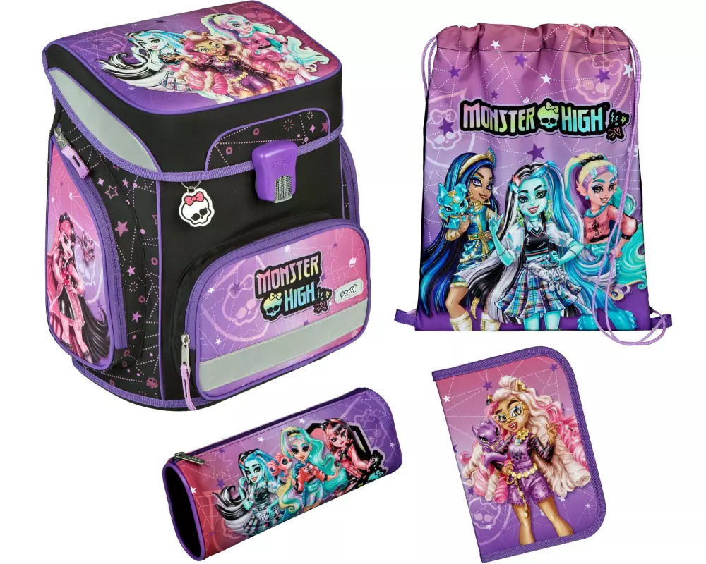 Scooli Schulthek-Set 5-teilig Monster High, 18 l