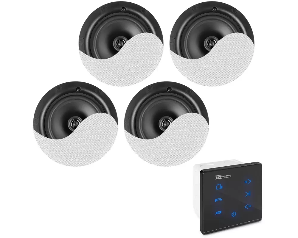 Power Dynamics Deckenlautsprecher Powerline A100B 4er-Set