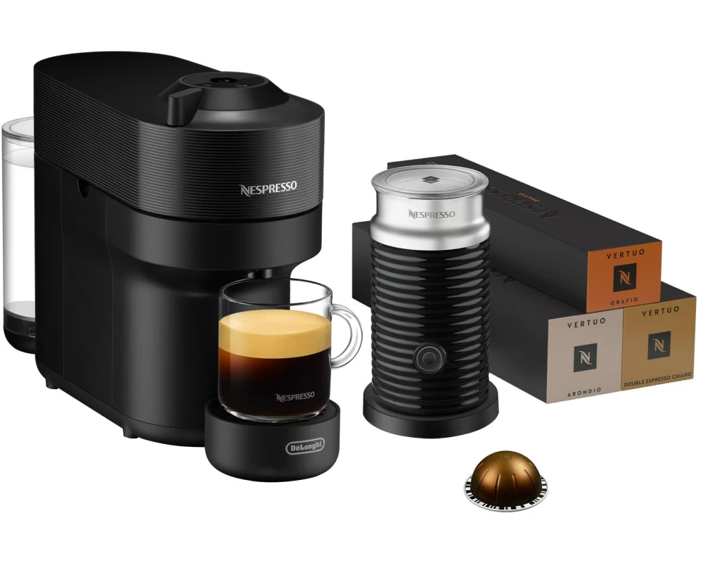 De'Longhi Kaffeemaschine Nespresso Vertuo Pop Schwarz