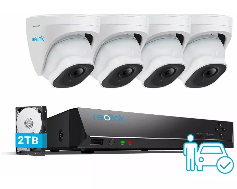 Reolink Überwachungsset RLK8-800D4-A-V2 inkl. 2 TB HDD