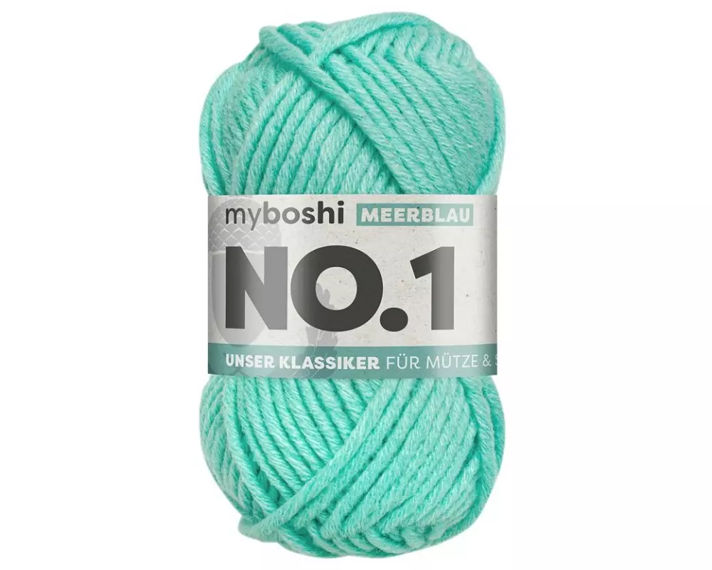 myBoshi Wolle Nr.1 Meerblau 50 g, 55 m