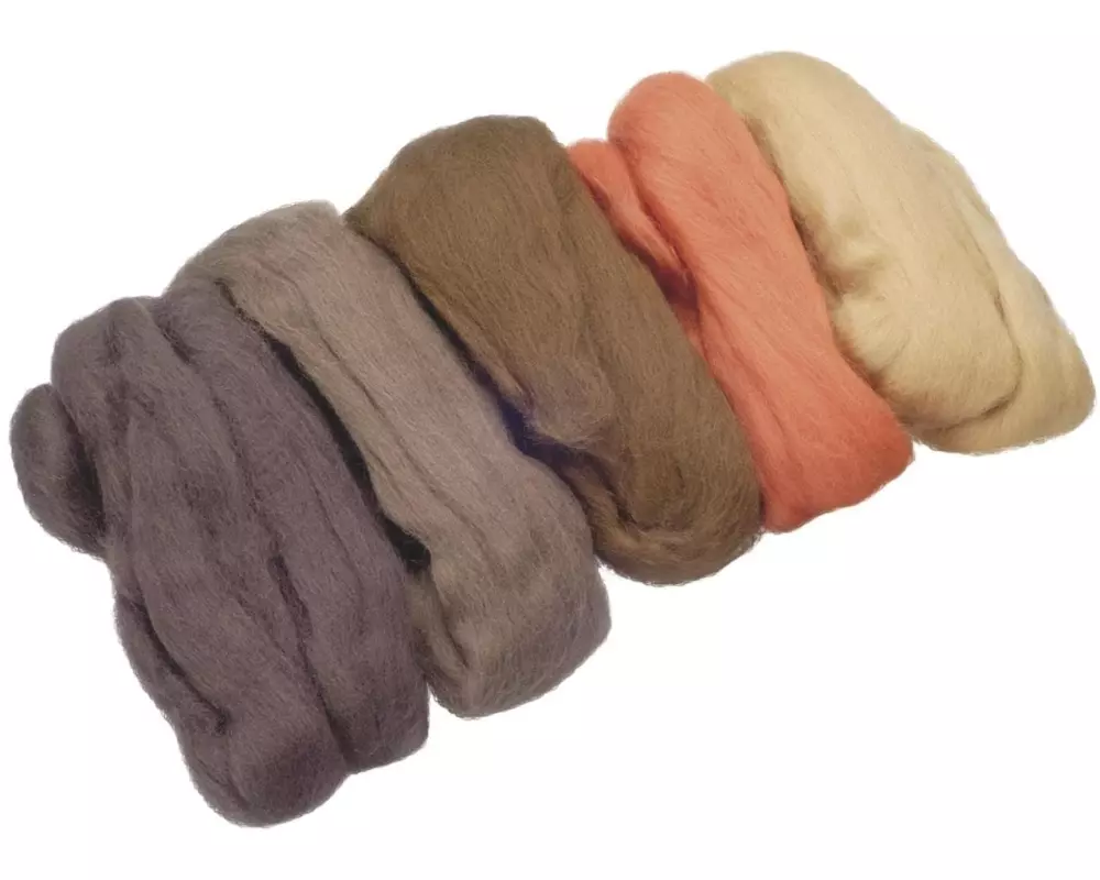 Heyda Filzwolle Merino Mix 50 g, Braun