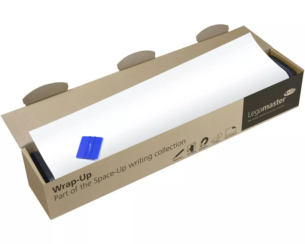 Legamaster Magnethaftendes Whiteboard Wrap-Up 101x300 cm, Selbstklebend