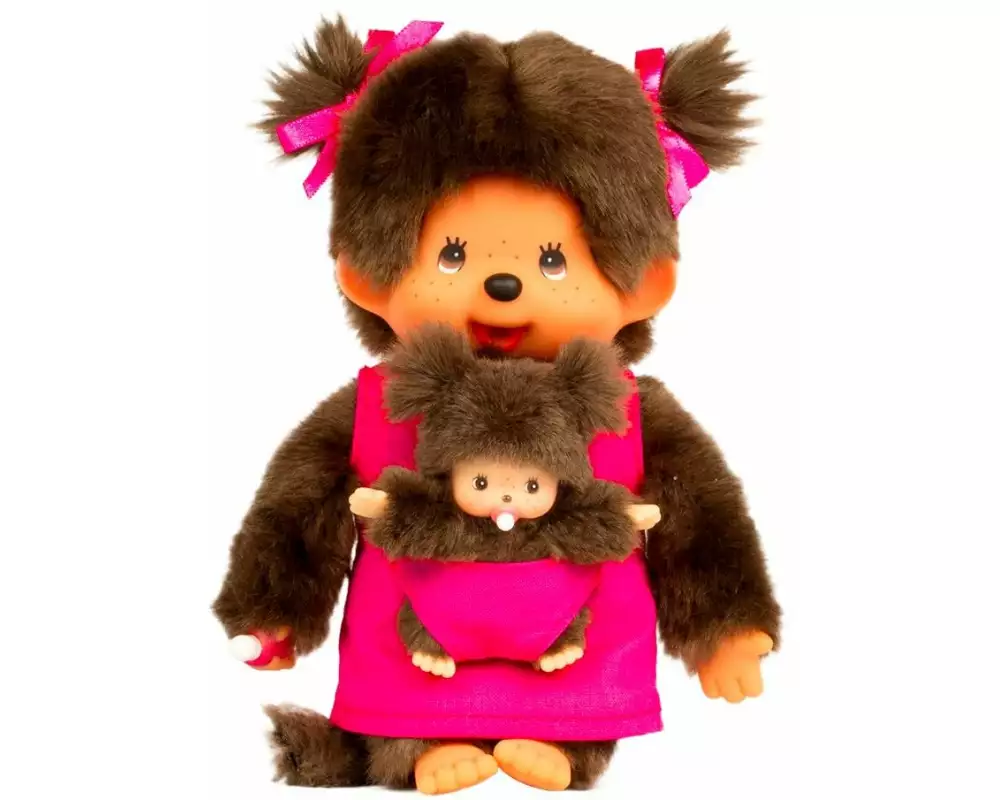 Monchhichi Kuscheltier Mother Care Pink Girl 20 cm