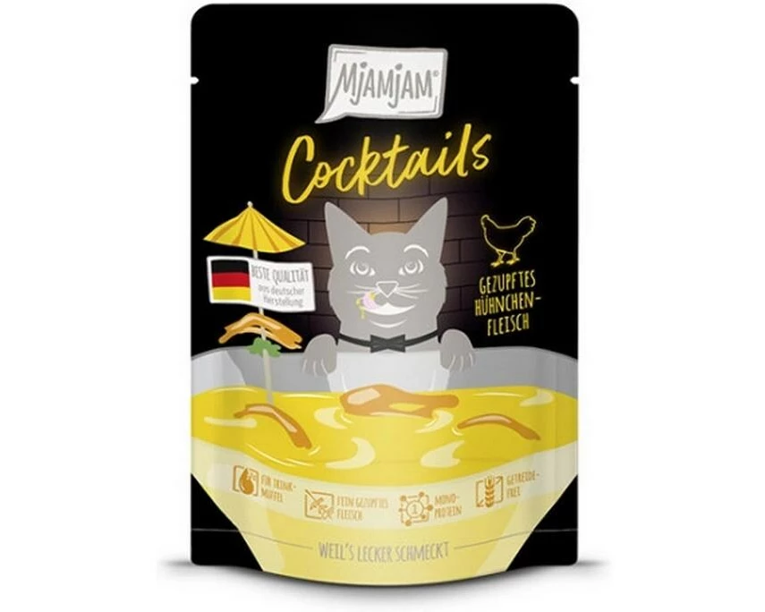 Mjamjam Cocktail gezupftes Hühnchenfleisch, 40 g
