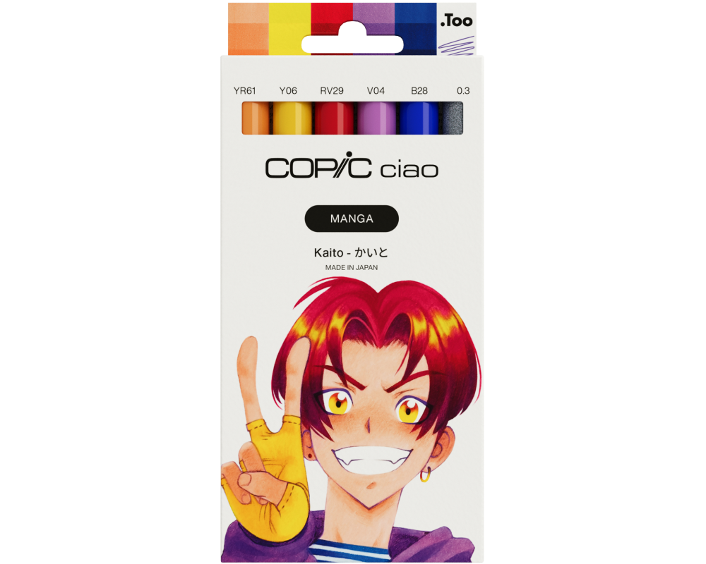 COPIC Marker Ciao Manga Set 22075589 Kaito 6 Stück