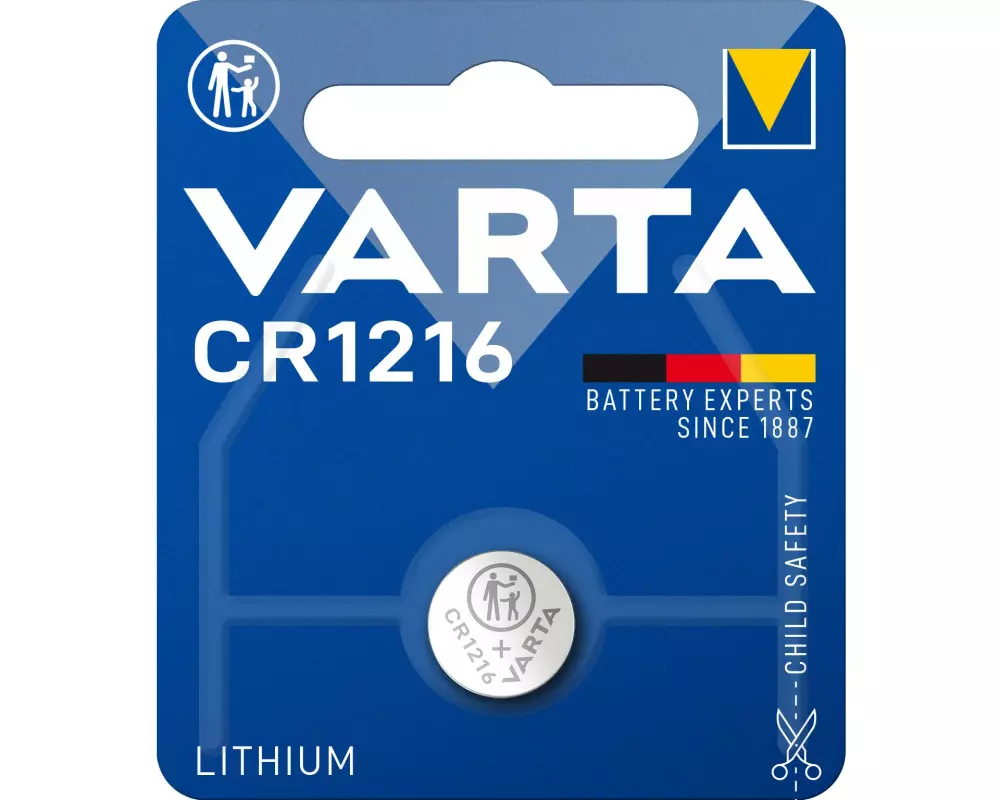Varta Knopfzelle CR1216 , 1 Stück